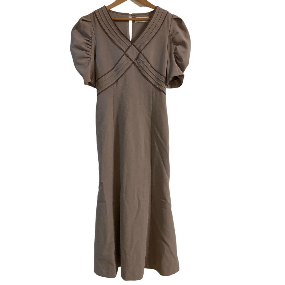 [Used] Good Condition LILY BROWN Gathered Sleeve Dress Size F Pink Beige Women s Luxs Brand Used Clothes Luxe