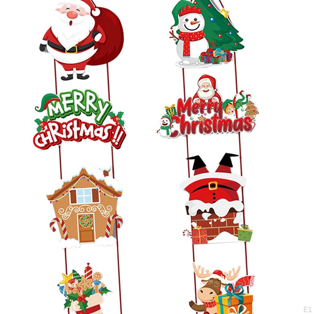 Christmas Door Banners Hanging Banner Couplet Front Plaque Pendant for
