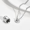 Cremation Jewelry Urn Necklace for Ashes, Small Cylinder Pendant Holder Men And Women