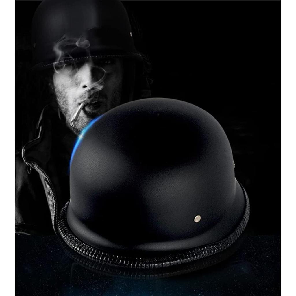 German Style Motorcycle Half Helmet Open Face Adult Men Women Approved Retro Helmet