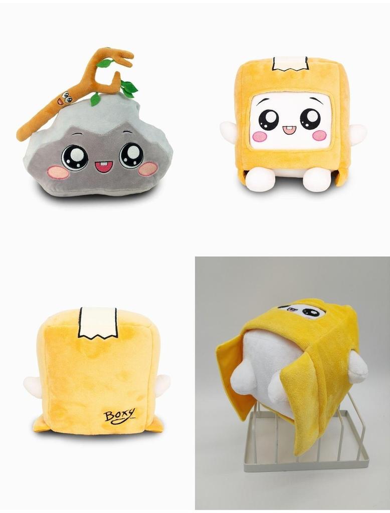 Lankybox Plush Toys Boxy Foxy Rocky Soft Stuffed Dolls Perfect For Kids!