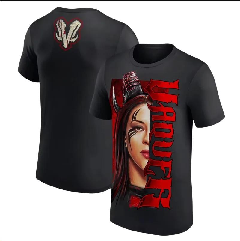 2025 Summer New Sports Clothes Tops Black&white Stephanie Vaquer V Logo T-Shirt for Men's and Women's Tee Shirts