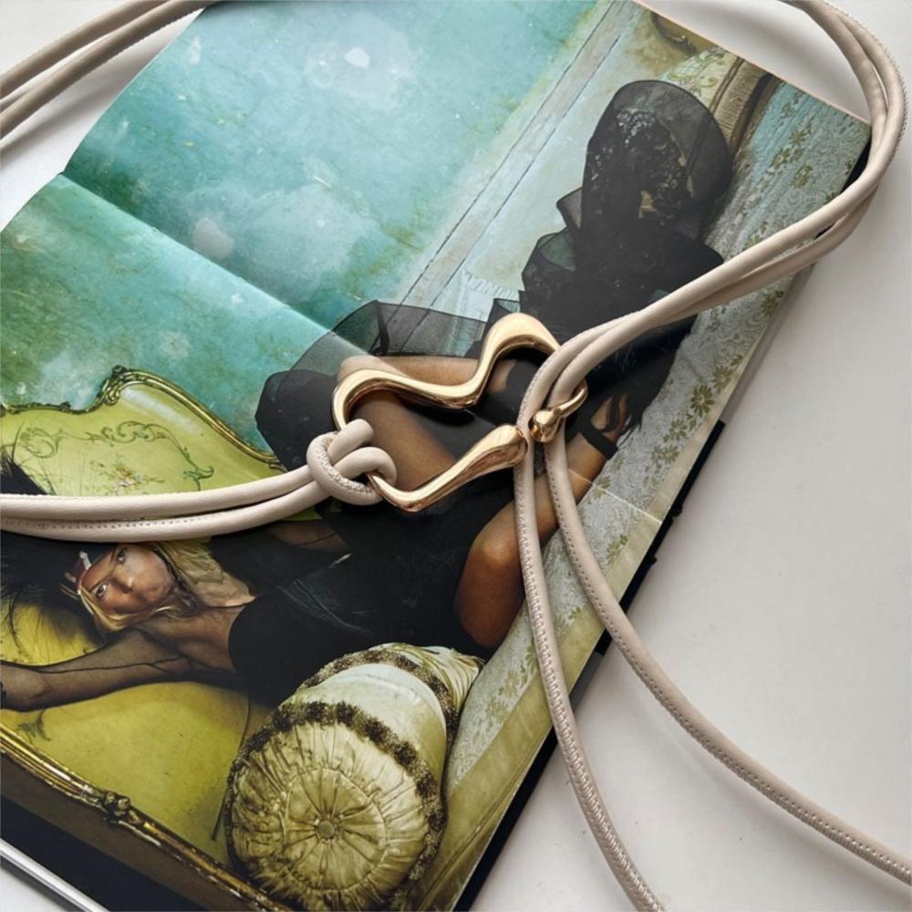 Long Women Thin Belt Rope Knotted Dress Coat Waistband String Waist Belt Ladies Black Straps