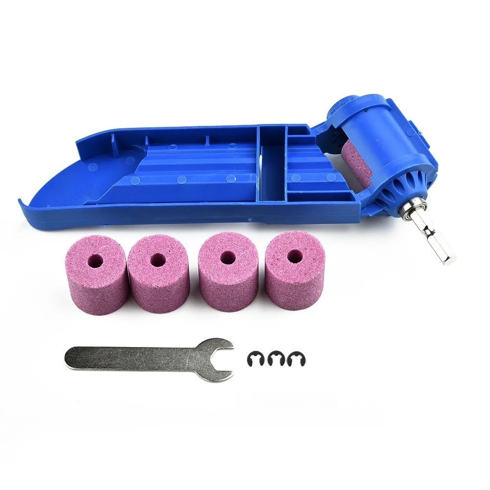 

2.0-12.5mm Portable Drill Bit Sharpener 1 Set Corundum Resisting Grinding Wheel Bit Tool Drill Bit Sharpening Machine синій