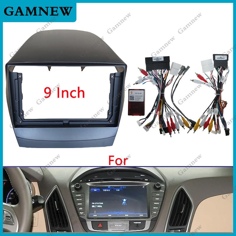 9 Inch 10 Inch Car Frame Fascia Adapter Canbus Box Android Radio Dash Fitting Panel Kit For Hyundai Tucson IX35 2009-2015