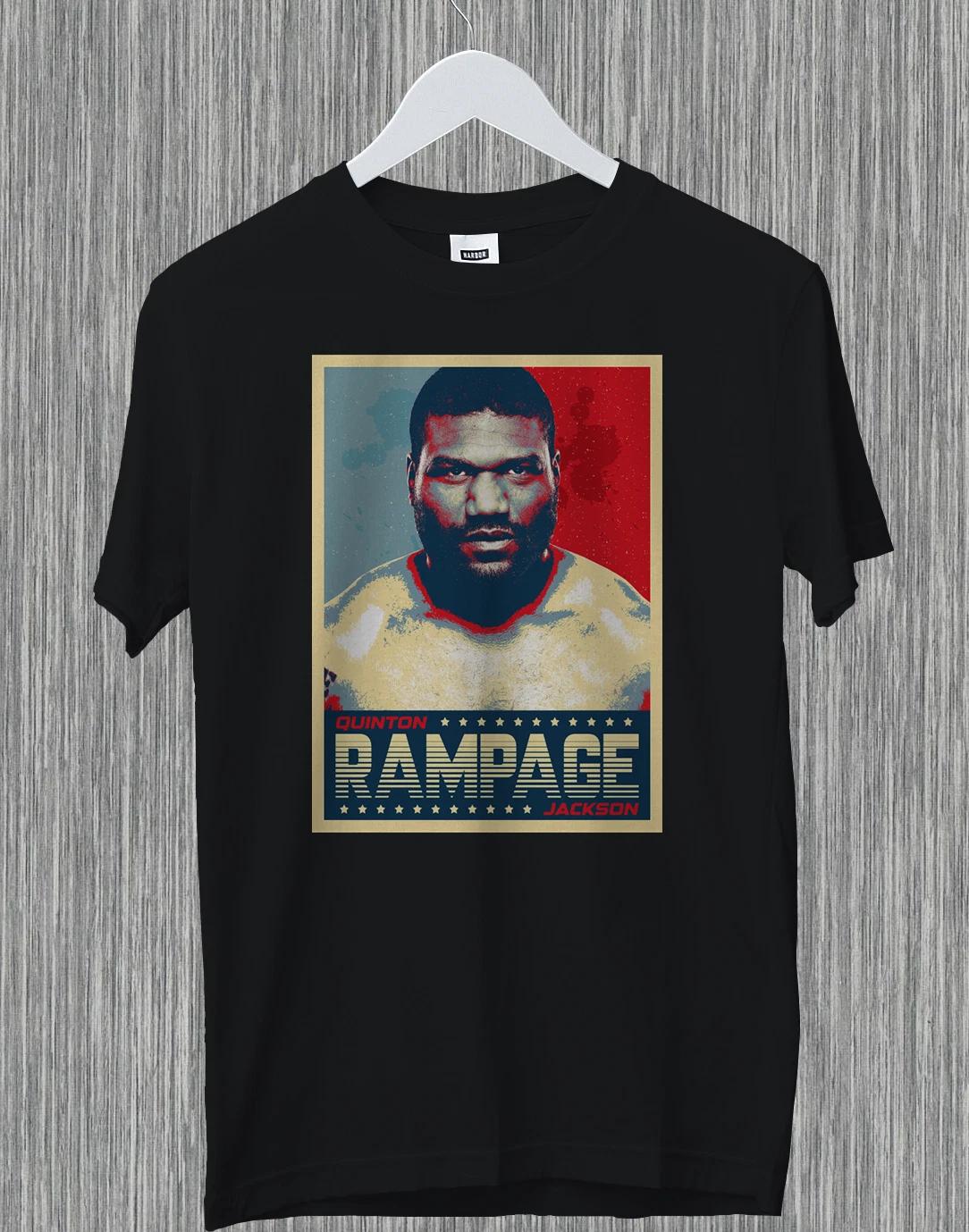 Quinton RAMPAGE Jackson American MMA Fighter Wrestling Funny Gift Unisex 100% Cotton T-shirt Mens Tees Top S