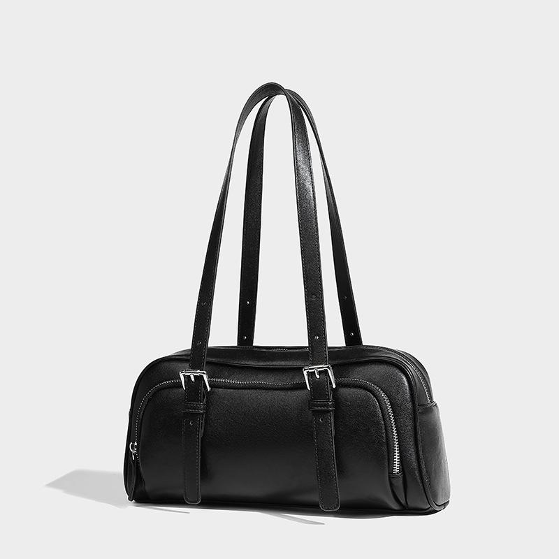 2024 Fall/Winter New Niche Design Handbag Fashionable Shoulder Underarm Bag High-End Commuting Boston Women's Bag