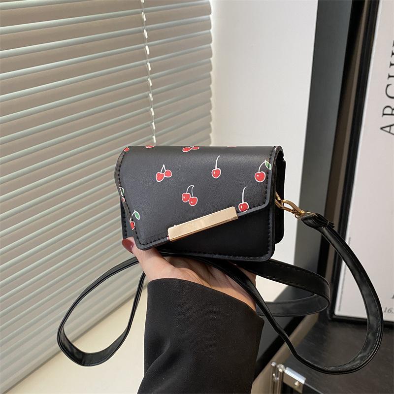 New Summer Trend Mini Small Fresh Cherry Fashion Women's Bag Niche Messenger Bag Sweet Little Square