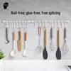 Sliding Rail Hooks - No-Drill Cabinet Door Storage Rack