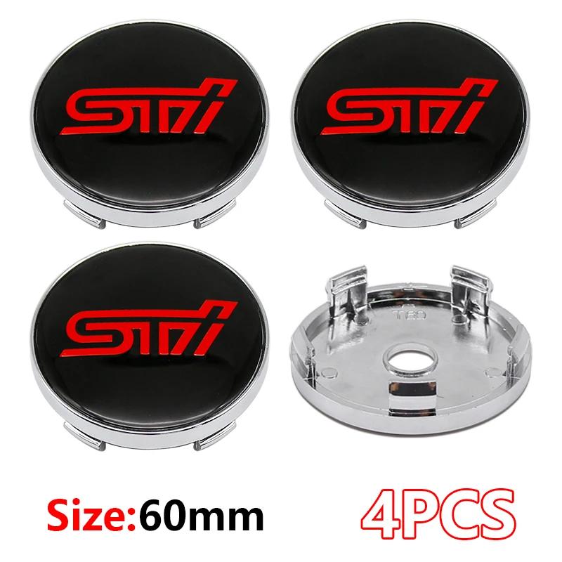 60mm Wheel Center Hub Cap Emblem Badge for Subaru Forester Outback Crosstrek XV Impreza WRX BRZ Legacy STI etc Cover