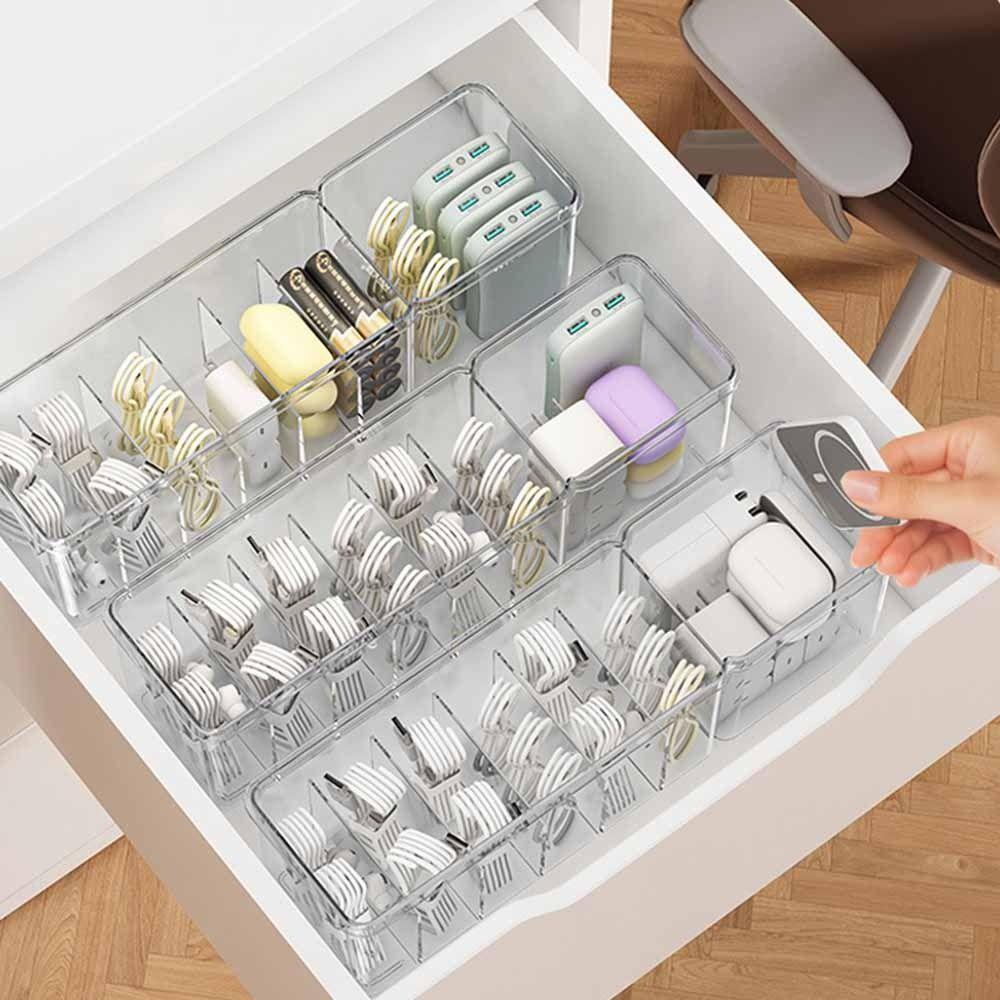 Dustproof Card Cable Organizer Box Durable Charger Wire Organizer  Tech Accessories Storage