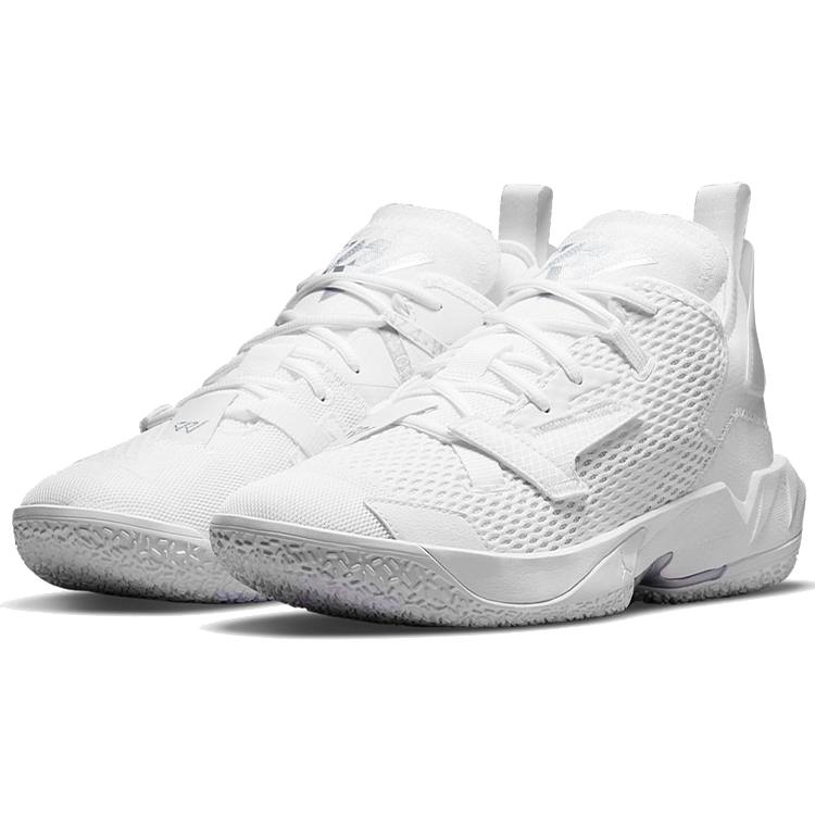 New JORDAN Why Not Zer0.4 Pf 'White Metallic Silver' CQ4231-101