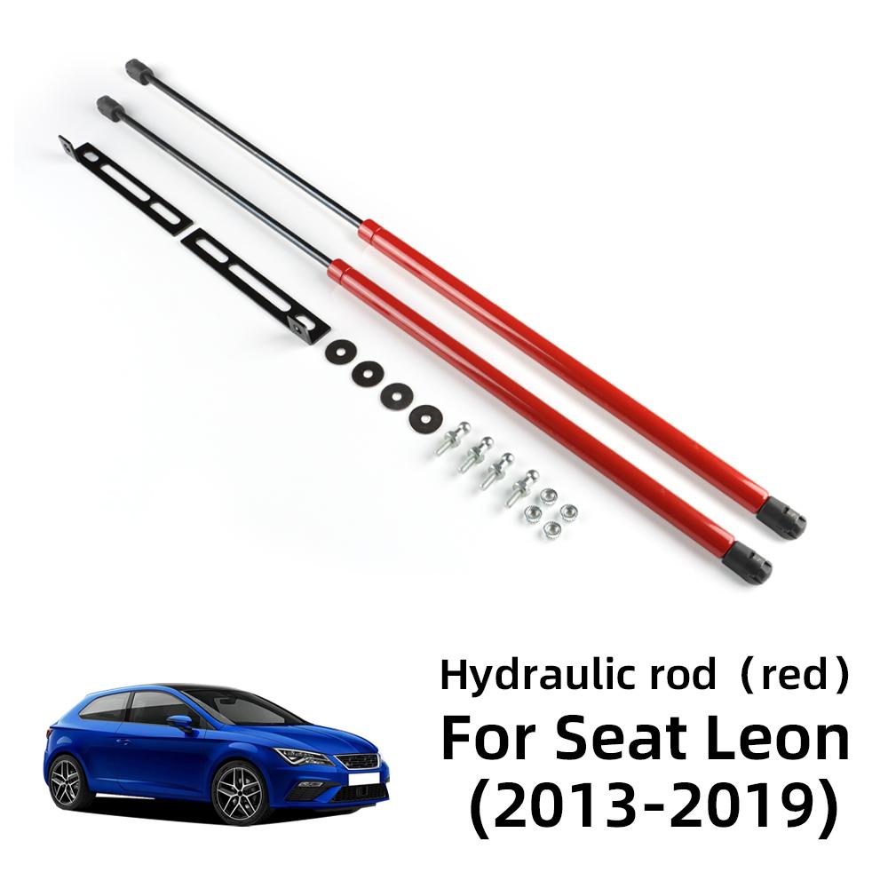 Газовые упоры капота для Seat Leon MK3 5F 2013-2019 Передние газовые упоры капота Подъемные опоры Амортизаторные стойки 1Set Red