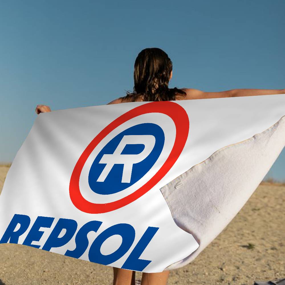 R-Repsol Retro Microfiber Printed Beach Towel Mountain Climbing Yoga Beach Swimming Running Absorbent Soft Towel