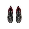 Li Ning Zhengfeng Abriebfest Rutschfest Mittelhohe Performance Basketballschuhe Herren Schwarz Rot ABAR083-1