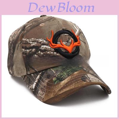 Animal Embroidered Deer Design Baseball Cap With Camouflage For Outdoor Sports