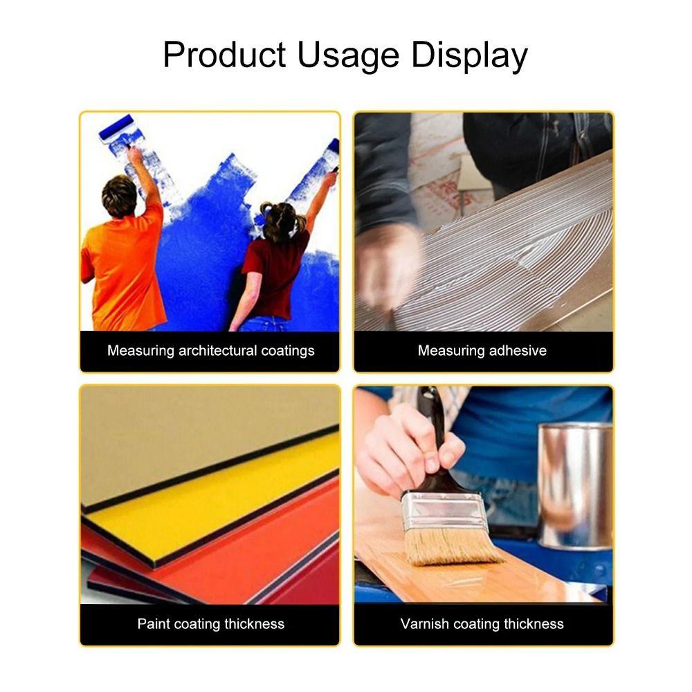 Paint Coating Wet Diaphragm Thickness Gauge Width Measuring Instruments  Construction Tools