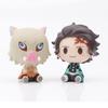 Set Demon Slayer Kamado Tanjirou  Agatsuma Zenitsu Action Figure Anime Model Pvc Statue Collectible Toy