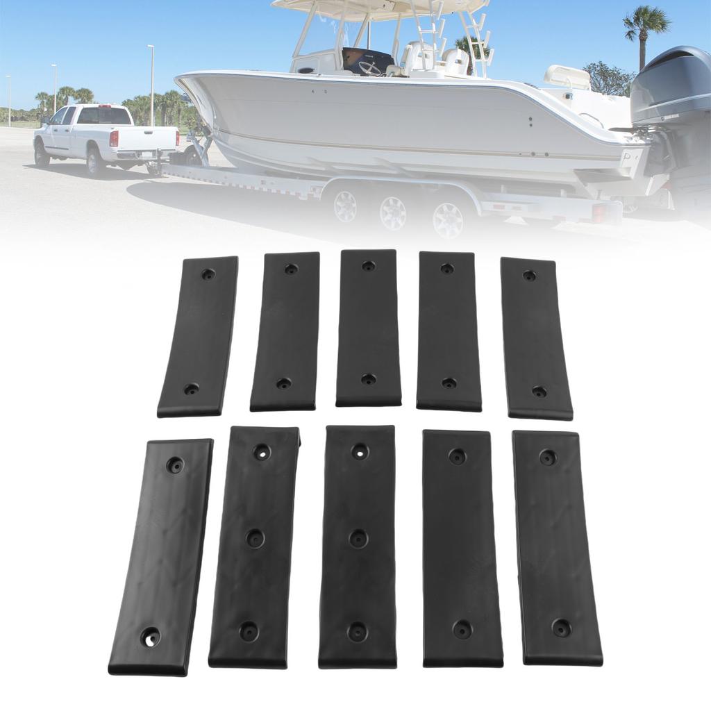Boat Trailer Bunk Slides Boat Trailer Bunk Slicks Strong Structure 10 Piece Black Reduce Friction for Any Bunk Trailers