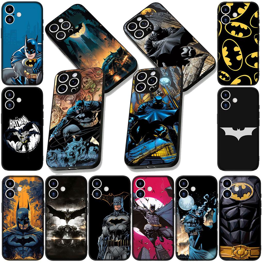 Batman Bruce Wayne DC Comics Bat Man Phone Cover for Apple iPhone 17 16 14 15 Pro Max Plus 15+ 16E XR ProMax Air 16+ Soft Case