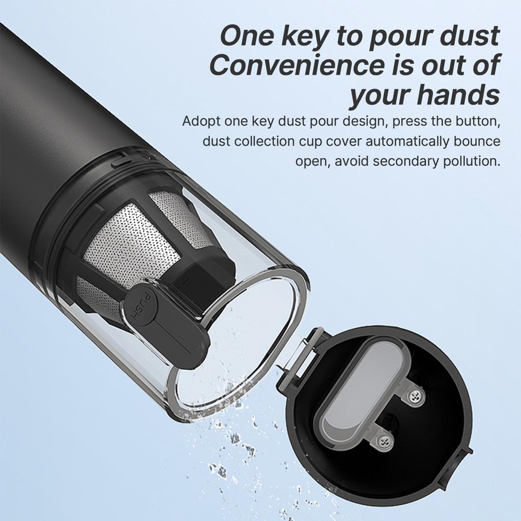 Portable Vacuum Cleaner with Cleaning Inflating and Deflating Nozzle 2 Gear Rechargeable Cordless