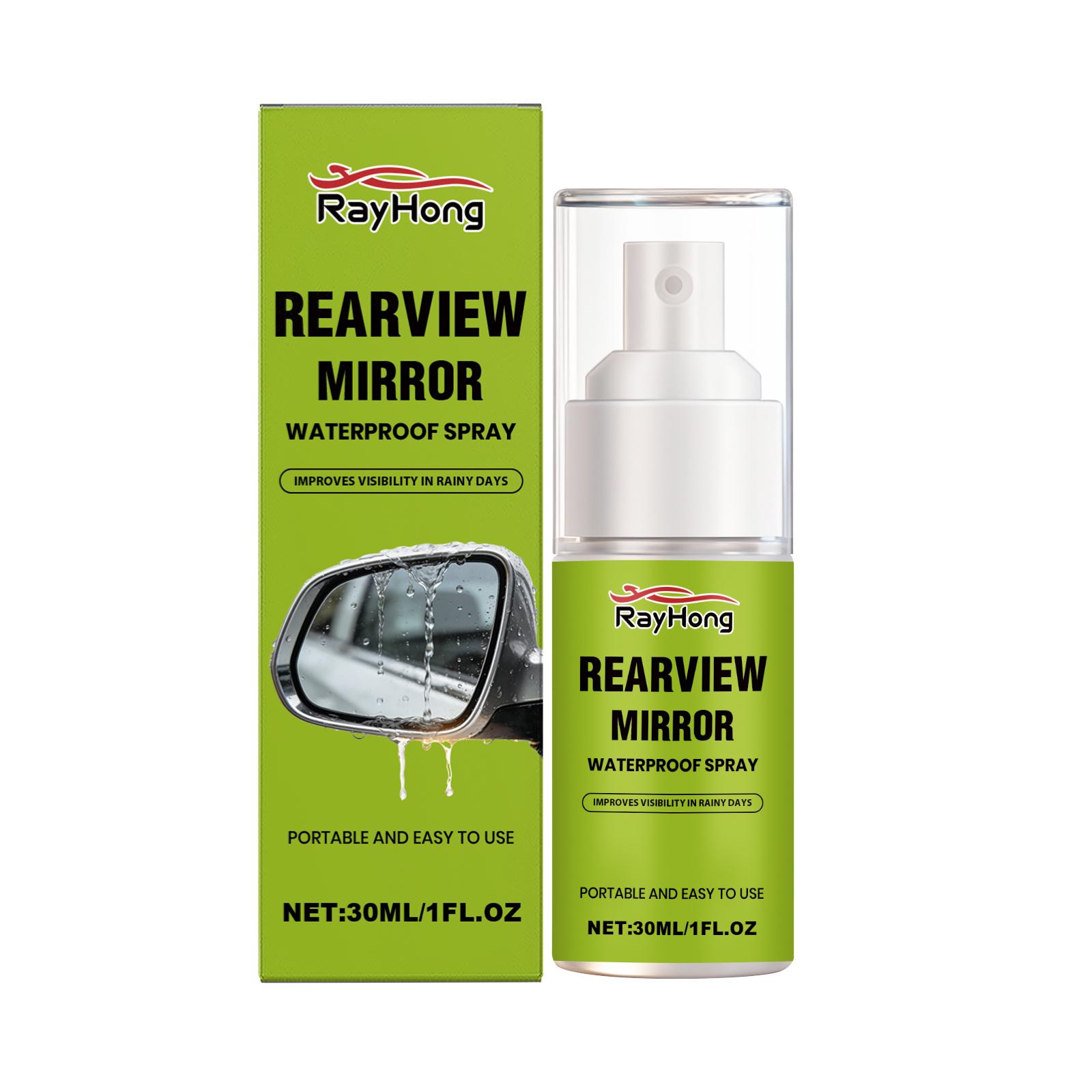 

Rayhong Rainproof Side Mirror Coating Water Repellent Spray For Car Exterior Glass Anti Rain Anti Fog Car Mirror Cleaner 30ml