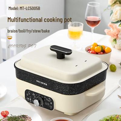 MELNG Rectangular Electric Grill and Hot Pot