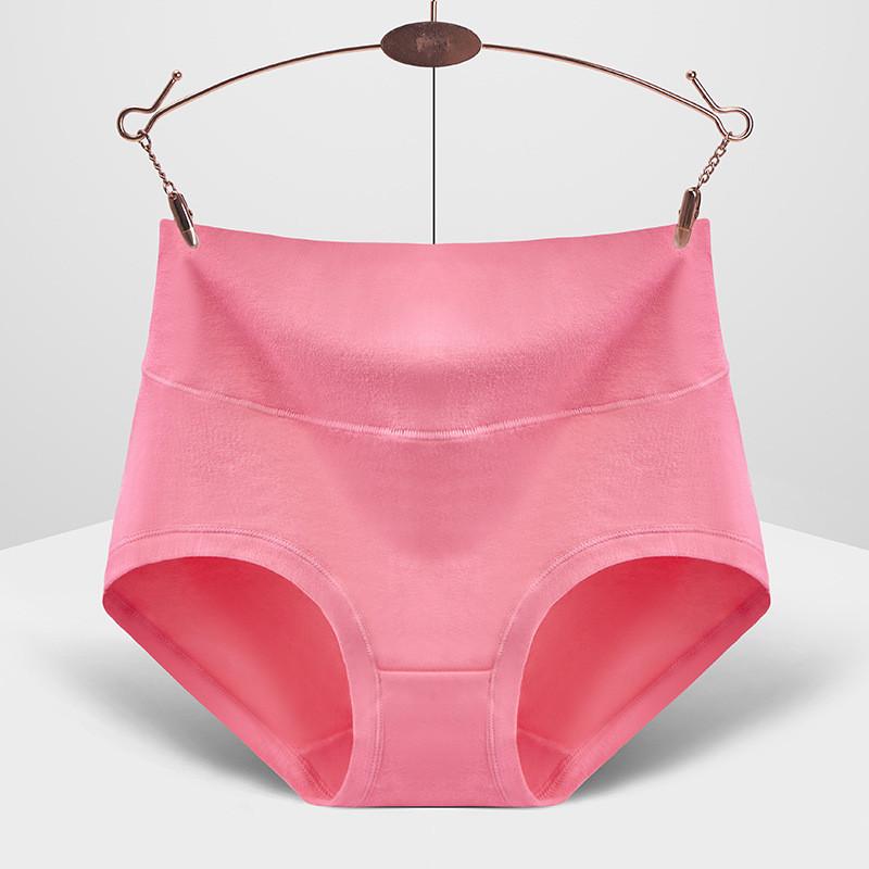Bequeme Übergrößen Damen High Waist Kontrollunterwäsche Weiche Baumwolle Atmungsaktives Gewebe