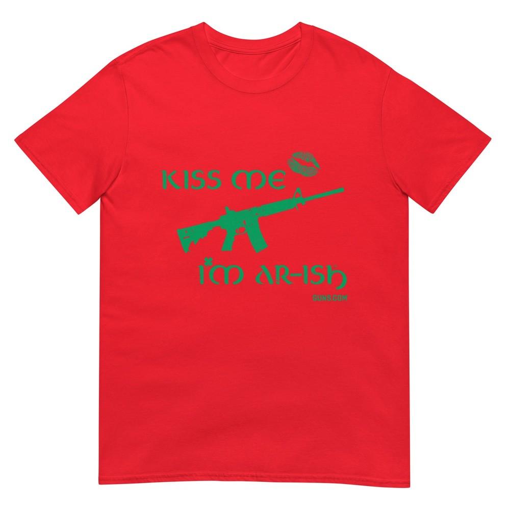 Green Kiss Me Im Arish St Patricks Day Tshirt S