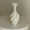 3D Printed Flower Vase, Silk-Like Elegant Vase, Twisted Minimalist Flower Arrangement Holders, Nordic Style Coffee Table & Shelf Office Decor