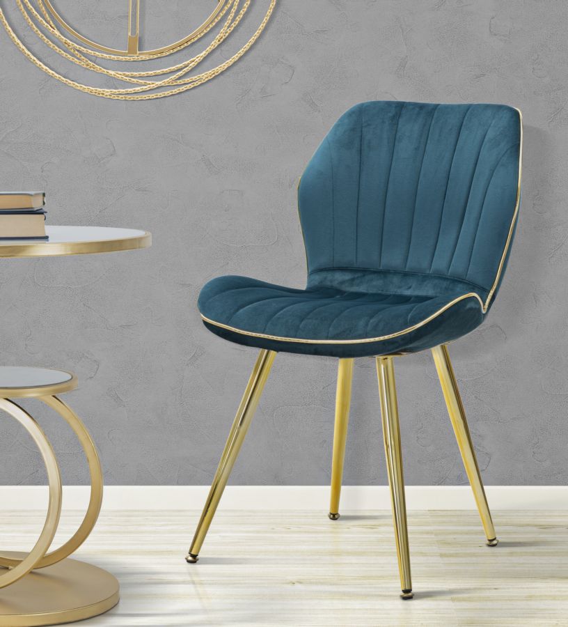 Scaun Paris Coadă Spațială Auriu Set 2 Buc L 46X58X77