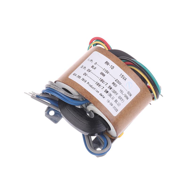 Rn-10 R Core Transformer 10W R10 Dual 9V 12V 15V 18V Transformers 230V To 2X9V Copper 115V Shield Pre-Decode Board Power Supply