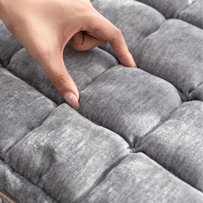 Modern Four Seasons Universal Thicken Balcony Cushion New Chenille Sofa Cushion Bay Window Mats Non-slip Sofa Cushion Tatami Mat