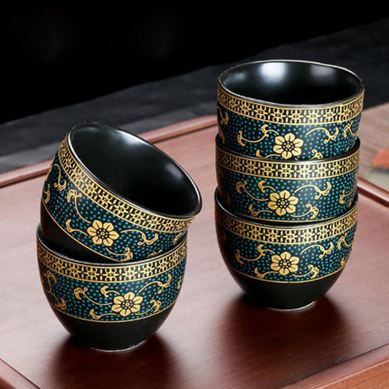 Semi-automatic Kung Fu Tea Set, Ceramic Stone Grinding, Teacup Tray, Porcelain Service, Gaiwan Tea Cups, Mug of Tea Ceremony