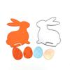 Scrapbooking DIY Cutting Die Carbon Steel Embossing Die Template Easter Rabbit and Eggs