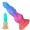 Dildo Monster Dog Dick Simulation Penis Liquid Silicone Mixed Color Harem Expansion Anal Plug SM Sexual Product