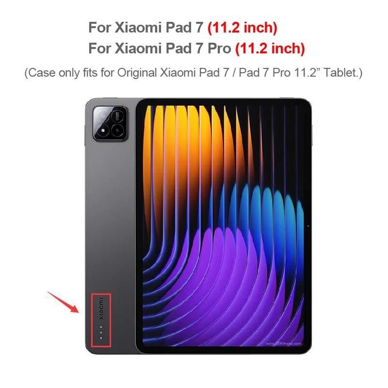 For Xiaomi Pad 7 Case 11.2" Smart TPU Y-Folding Magnetic Stand Soft Back Tablet Cases Funda For Xiaomi Pad 7 Pro11.2 inch Coque