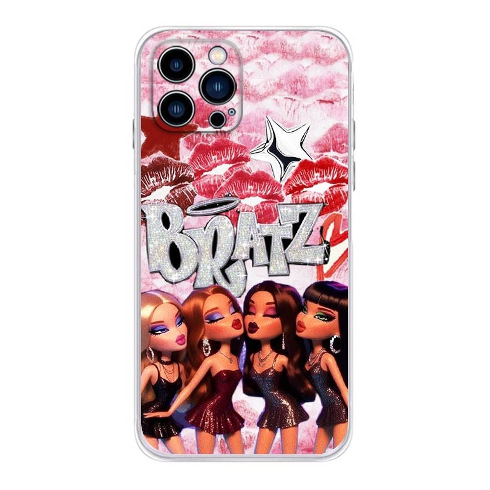

Lovely Doll B-Bratz Phone Case For iPhone 17 16,15,14,13,12,11 Plus,Pro,Max,XR,Plus,E,Mini Transparent Soft Cover iPhone17PRO