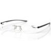 Yellowrock Rimless Reading Stylish Reading To Power Yr0038 Ultra-Lightweight Glasses, Glasses, +1.0 +4.0 Range, (+2.0, Black)