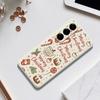 For Samsung Galaxy A56 5G Case Merry Christmas Pattern Printing Straight Edge TPU Phone Back Cover