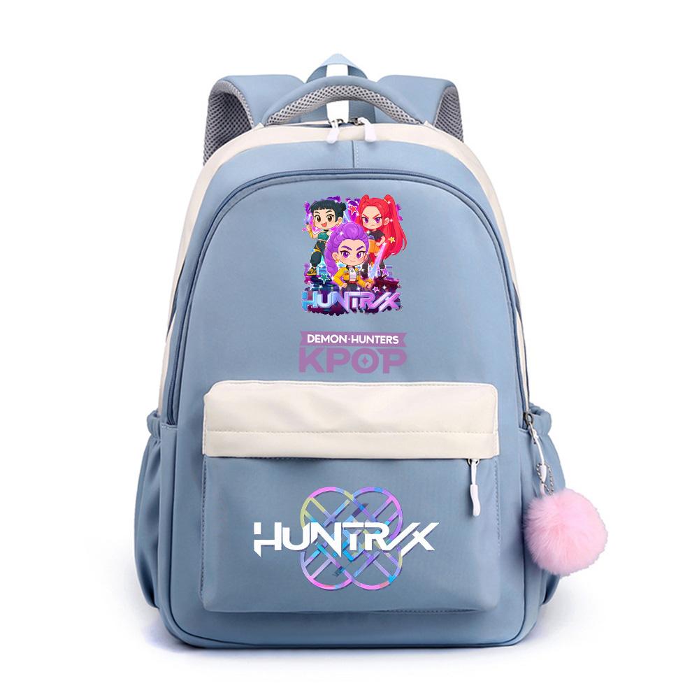 Anime Net Cute K-Pop Printed Backpack for Teenger Student Girl Boy Schoolbag Bookbag Kid Gift Women Large Capacity Waterproof Travel Bag Mochila