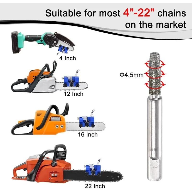 Electric Chainsaw Chain Sharpener Portable with Grinding Stones for Woodworking Quick and Precise Sharpening Woodworking Tool