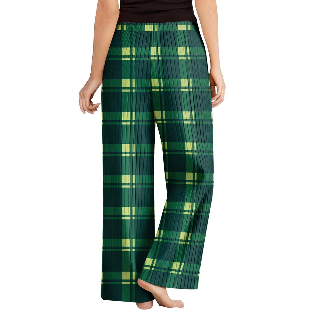 Pajama Pants, Sleepwear, Casual Drawstring Elastic Waist Pants, Comfortable Straight-leg Loose Pants