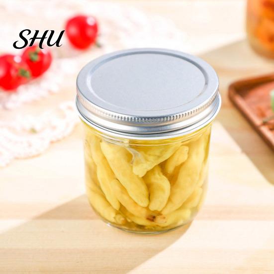 Sealed Jar with Silicon Seal 300/400/500/650ML Glass Screw Airtight Lid Large Capacity Clear Multifunctional Fruit Dry Goods Jam Nuts Grain