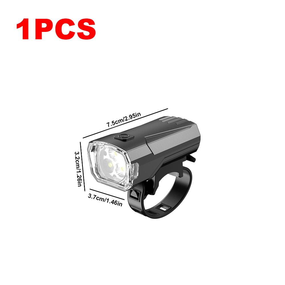 

1-5PCS LED Bicycle Front Light Waterproof Headlight Night Safety Warning Lamp Rechargeable Bike Flashlight Cycling Accessories