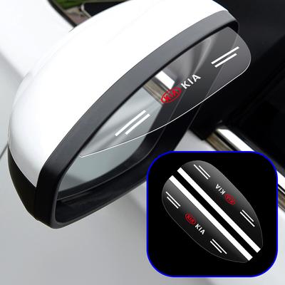 XIOU7 PVC Car Rear View Mirror Sticker Rain Eyebrow Auto Side Mirror Rain Proof Cover For Stinger Sonet Rio Forte 5 Ray Borrego K3