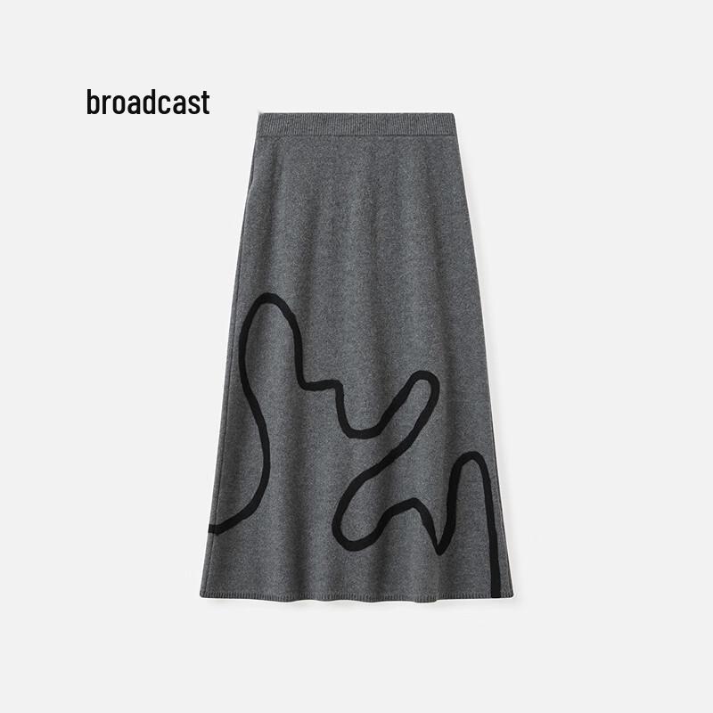 

Women s Striped Floral Knit Midi Skirt M