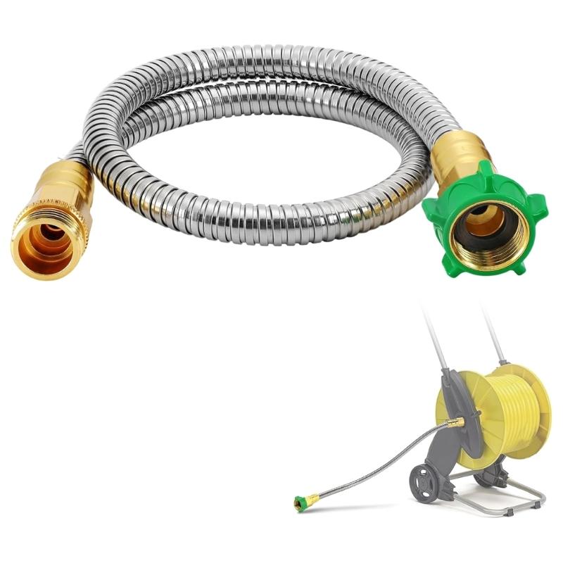 Leakproof Outdoor Flexible Water Hose Fitting 5ft Female to Male Leader Hose Replacement Short Garden Hose Extender