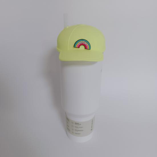 Baseballhette Kopplokk Silikon Baseballhette Beskyttelsesdeksel 3D Design Vanntett støvtett koppdeksel for hjemmekontor Restaurantoppbevaring