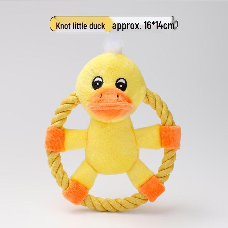 Petlimit Squeaky Rope Knot Dog Toy